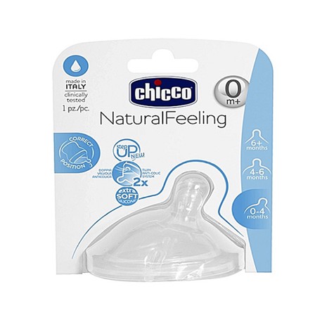 Chicco Natural Feel Teat 0m+ Slow Flow 1 Pc