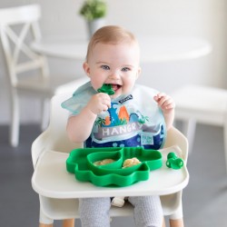 Bumkins Silicone Grip Dish - Dino