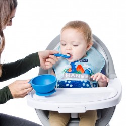 Bumkins Silicone First Feeding Set - Dark Blue