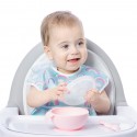 Bumkins Silicone First Feeding Set - Pink