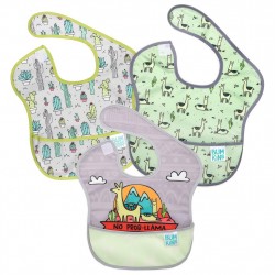 BUMKINS Super Bib 3 Pack: No Prob-Llama, Llamas, Cacti