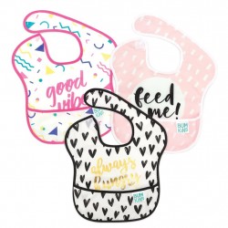 BUMKINS Super Bib 3 Pack: Always Hungry, Feed Me, & Good Vibes