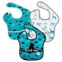 BUMKINS Super Bib 3 Pack: Feed Me Bear, Wildlife, & Outdoors
