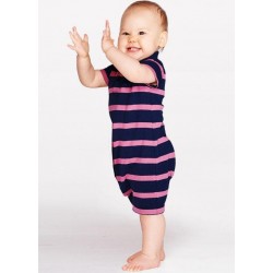 Mamaway Polo Striped Baby Bodysuit