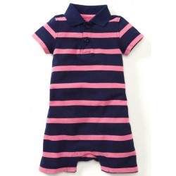 Mamaway Polo Striped Baby Bodysuit