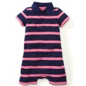 Mamaway Polo Striped Baby Bodysuit
