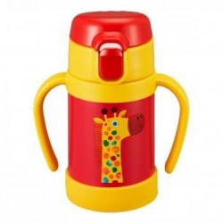 TIGER STAINLESS STRAW BOTTLE - GIRAFFE