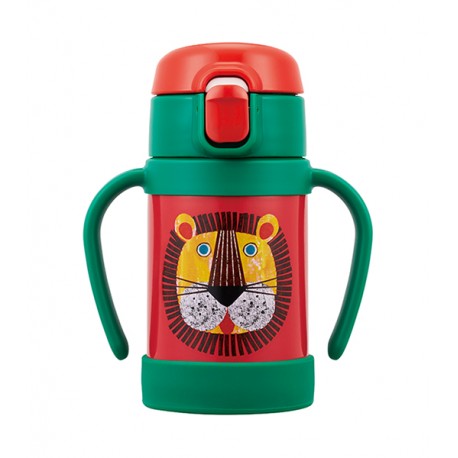 TIGER STAINLESS STRAW BOTTLE - GIRAFFE