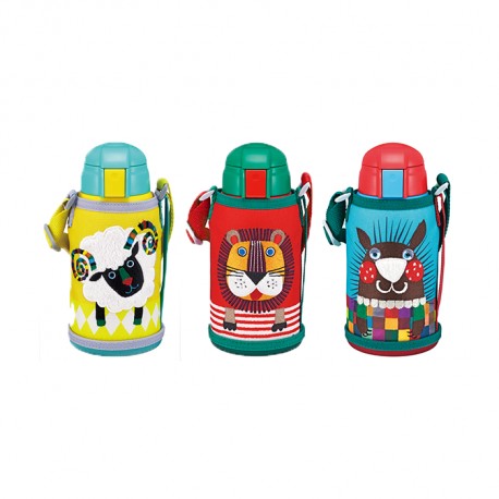 TIGER STAINLESS STRAW BOTTLE - GIRAFFE