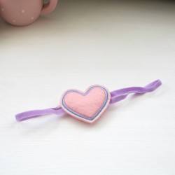 Celestina and Co. Felt Heart Hair Tie