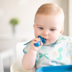 Bumkins Silicone Chewtensils - Deep Blue