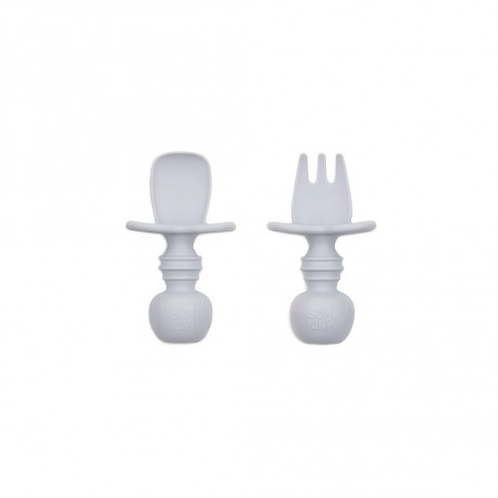 Bumkins Silicone Chewtensils - Gray