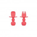 Bumkins Silicone Chewtensils - Red