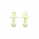 Bumkins Silicone Chewtensils - Sage