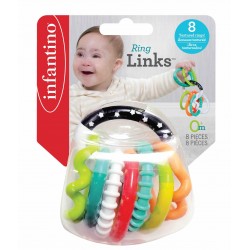 Infantino Textured Ring Links