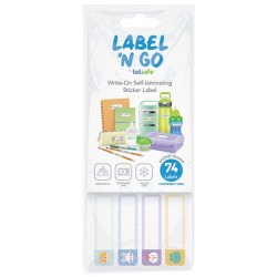 Tidys Label 'N Go Write-on Self-laminating Stickers