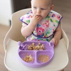 Bumkins Grip Dish - Lavender