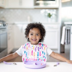 Bumkins Grip Dish - Lavender