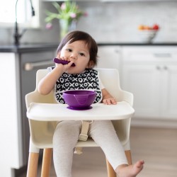 Bumkins Silicone First Feeding Set - Purple