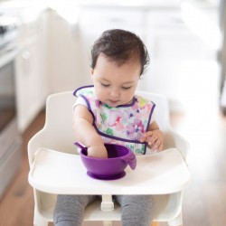 Bumkins Silicone First Feeding Set - Purple