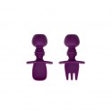 Bumkins Silicone Chewtensils - Purple