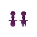 Bumkins Silicone Chewtensils - Purple