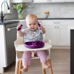 Bumkins Silicone Chewtensils - Purple