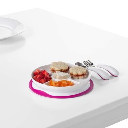 OXO Tot Stick & Stay Suction Divided Plate
