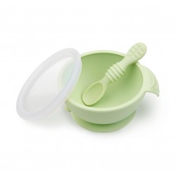Bumkins Silicone First Feeding Set - Sage