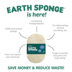 Zippies Earth Sponge Scrubber - 4 Pack