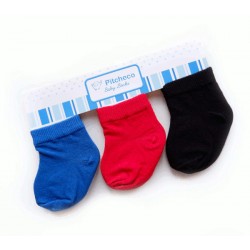 Pitcheco in 3 in 1 boys socks (newborn