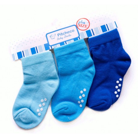 Pitcheco 3 in 1 boys socks w/ rubber - plus size