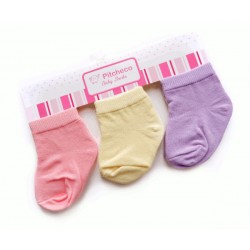 Pitcheco 3 in 1 girls socks - newborn