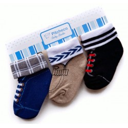 Pitcheco 3 in 1 folded socks - infant