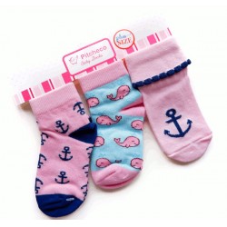 Pitcheco 3 in 1 folded socks - infant