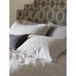 DWELLSTUDIO DUVET SET - ELLIPSE MATELASSE IN PEARL