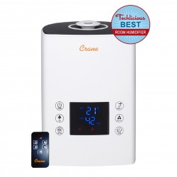Crane Digital Ultrasonic Warm & Cool Mist Humidifier (w/ Ionizer & Adjustable Humidistat