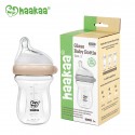 Haakaa Gen. 3 Glass Baby Bottle 160ml - Nude
