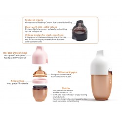 Heorshe Ultra Wide-Neck Baby Bottle - 5oz / 160ml