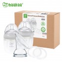 Haakaa Gen 3 Silicone Pump and Bottle Set - Grey