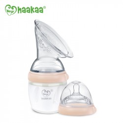 HAAKAA GEN3 160ml Silicone Breast Pump & Baby Bottle Top - XXX