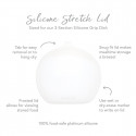 BUMKINS SILICONE STRETCH LID (FOR BUMKINS GRIP DISH)