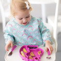 BUMKINS SPOON & FORK SET - FUCHSIA