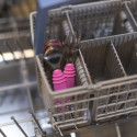 BUMKINS SPOON & FORK SET - FUCHSIA