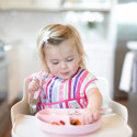 BUMKINS SPOON & FORK SET - PINK