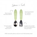 BUMKINS SPOON & FORK SET - SAGE