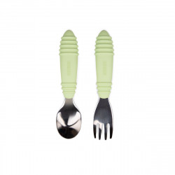 BUMKINS SPOON & FORK SET - SAGE