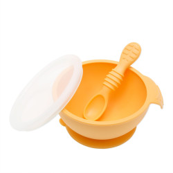 Bumkins Silicone First Feeding Set - Tangerine