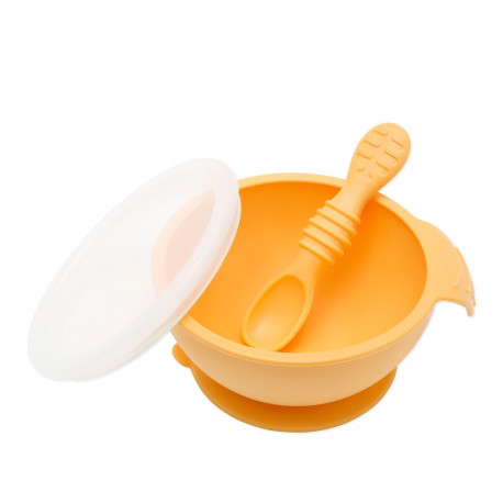 Bumkins Silicone First Feeding Set - Tangerine