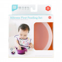 Bumkins Silicone First Feeding Set - Tangerine